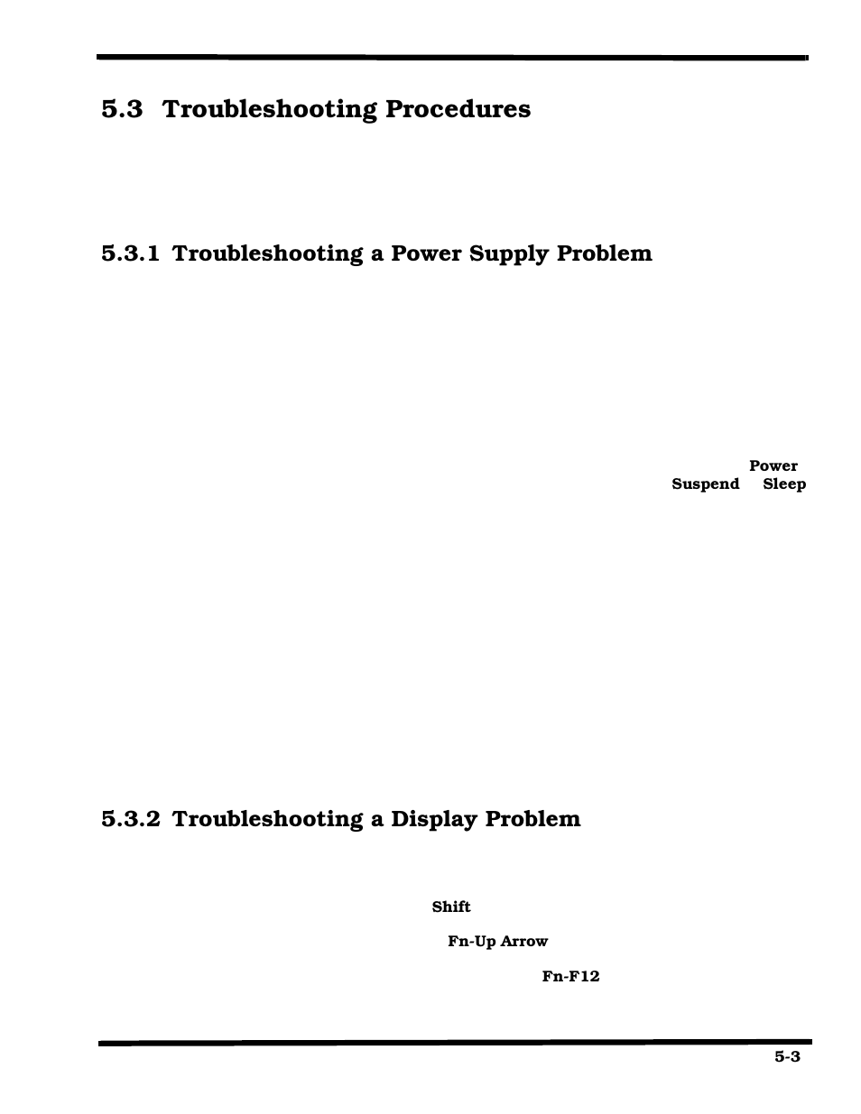 Troubleshooting procedures, Troubleshooting a power supply problem, Troubleshooting a display problem | 3 troubleshooting procedures, 1 troubleshooting a power supply problem, 2 troubleshooting a display problem | Texas Instruments 660 User Manual | Page 63 / 147