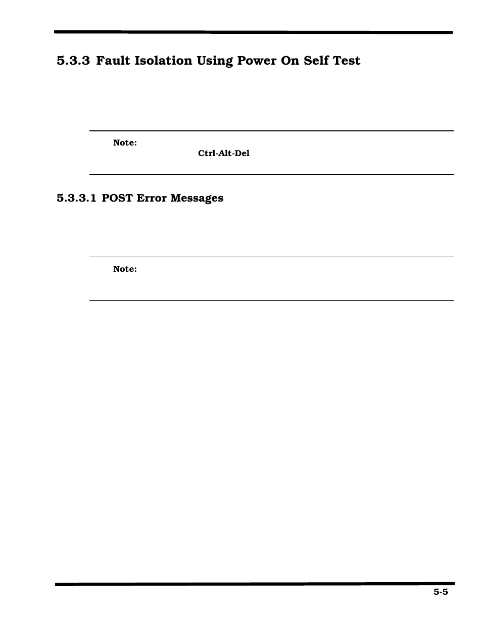 Fault isolation using power on self test, Post error messages, 3 fault isolation using power on self test | Texas Instruments 660 User Manual | Page 65 / 147