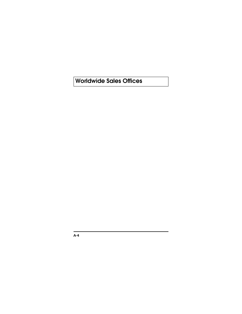 Worldwide sales offices | Texas Instruments TM5000 Series User Manual | Page 111 / 117