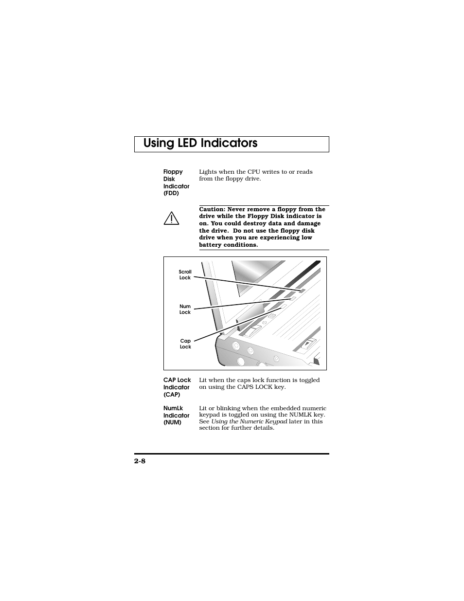 Using led indicators | Texas Instruments TM5000 Series User Manual | Page 32 / 117