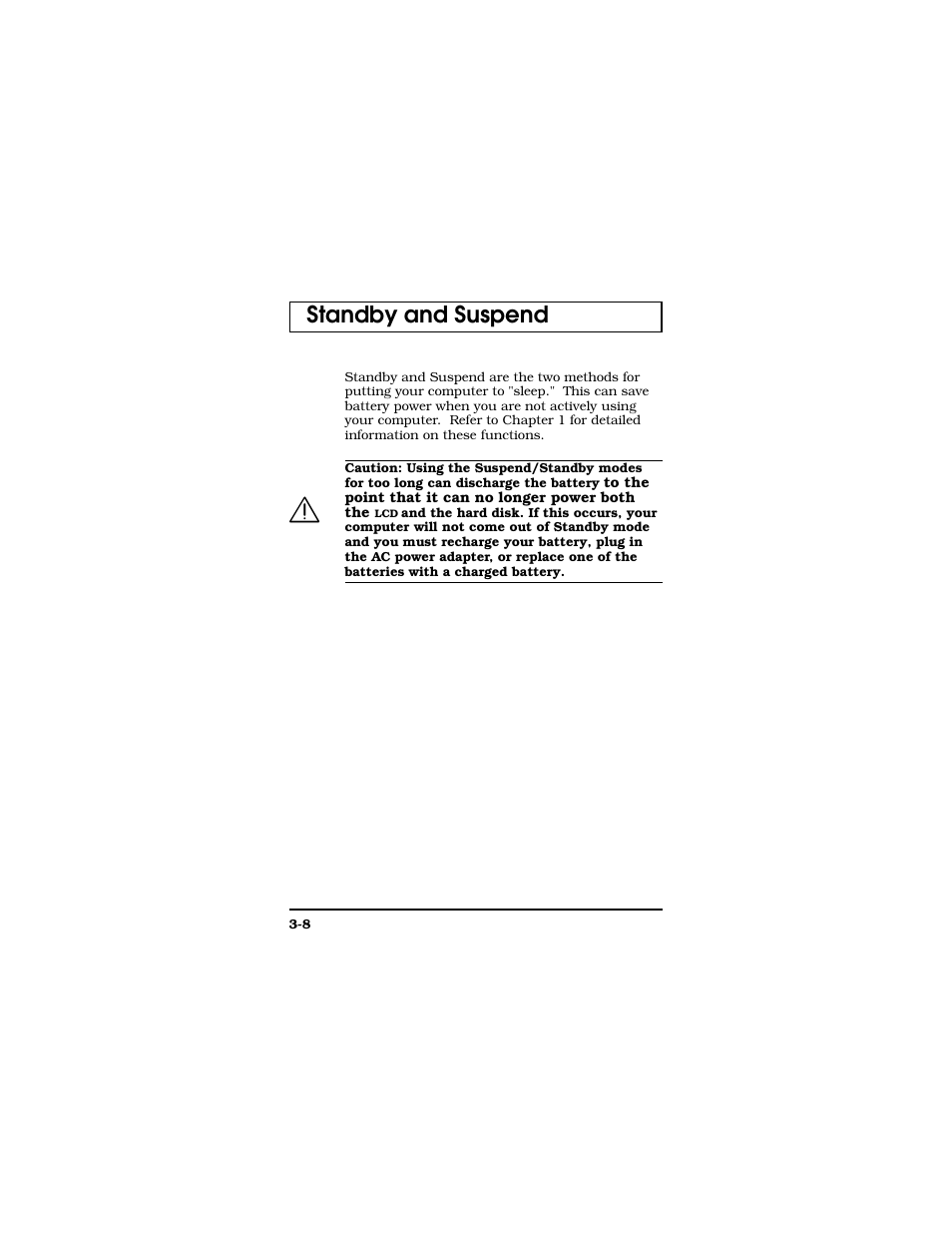 Standby and suspend | Texas Instruments TM5000 Series User Manual | Page 56 / 117