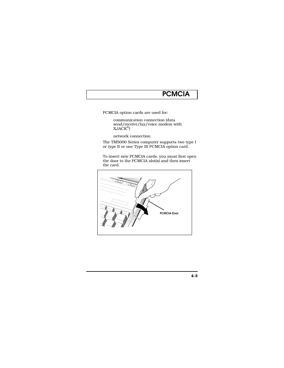 Pcmcia | Texas Instruments TM5000 Series User Manual | Page 67 / 117