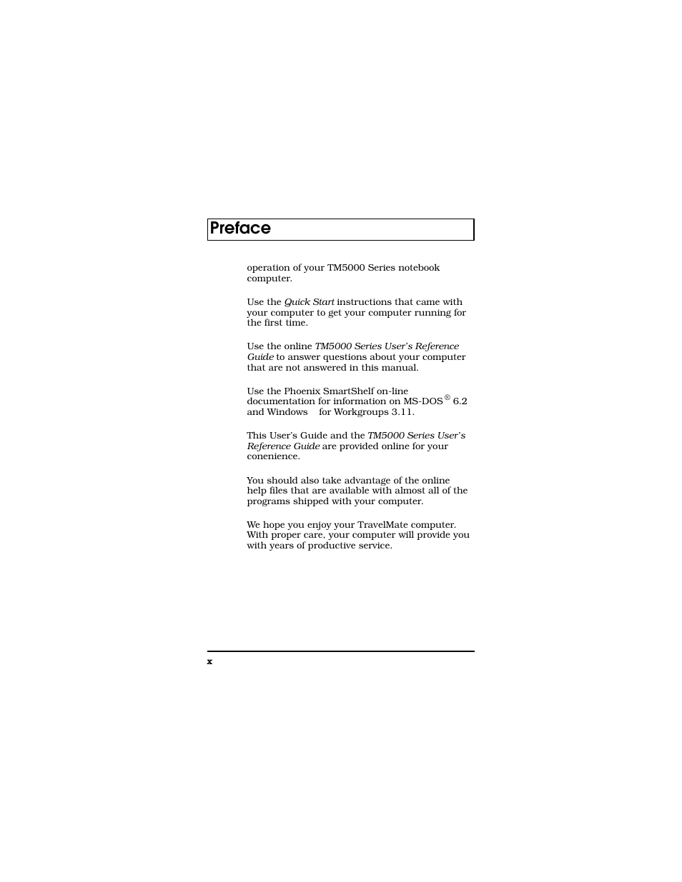 Preface | Texas Instruments TM5000 Series User Manual | Page 9 / 117