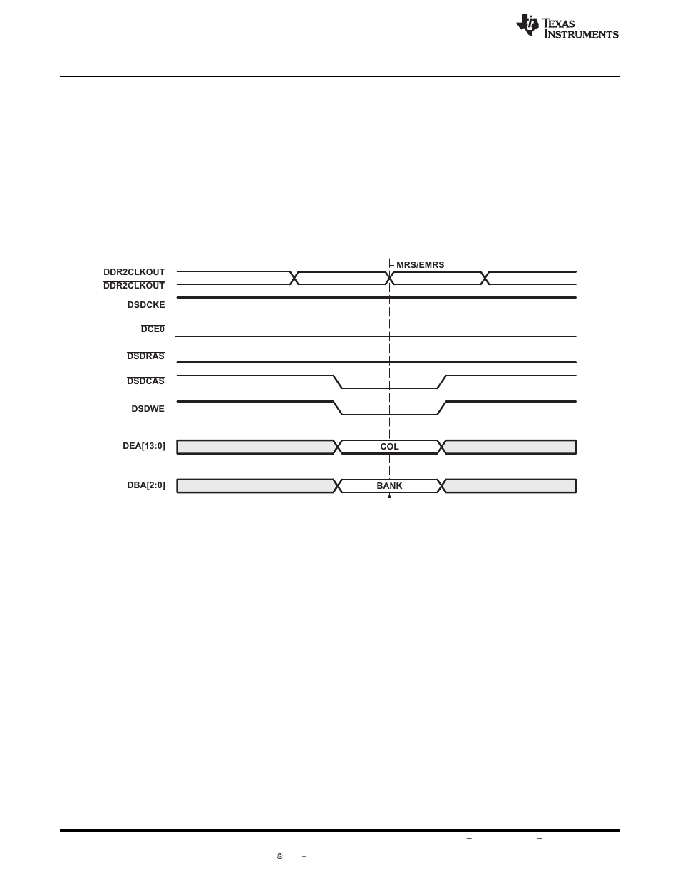 1 mode register set (mrs and emrs) | Texas Instruments TMS320C6455 User Manual | Page 14 / 50