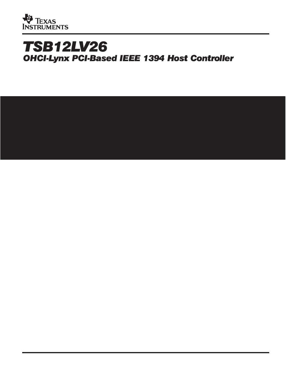 Texas Instruments TSB12LV26 User Manual | 91 pages