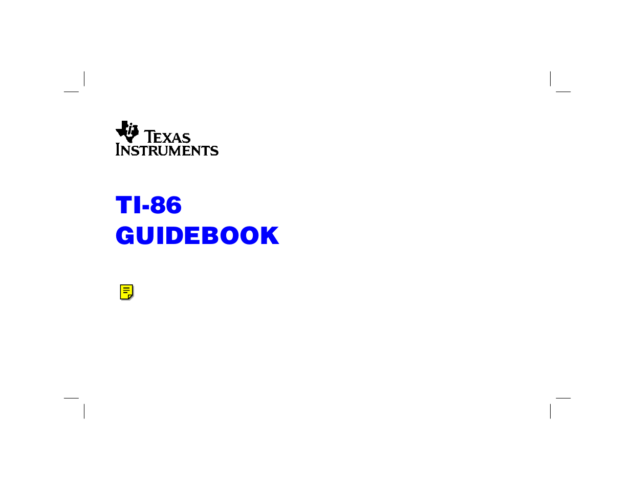 Texas Instruments TI-86 User Manual | 431 pages