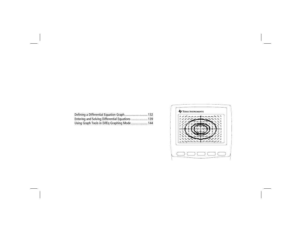 Chapter 10: differential equation graphing, Differential equation graphing | Texas Instruments TI-86 User Manual | Page 143 / 431