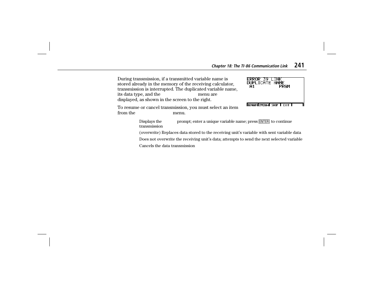 Texas Instruments TI-86 User Manual | Page 253 / 431