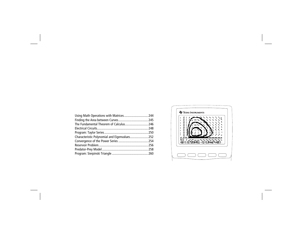 Chapter 19: applications, Applications | Texas Instruments TI-86 User Manual | Page 255 / 431
