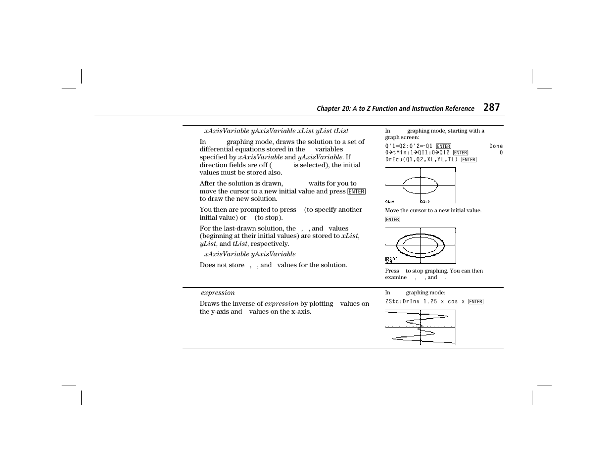 Drequ, Drinv | Texas Instruments TI-86 User Manual | Page 299 / 431