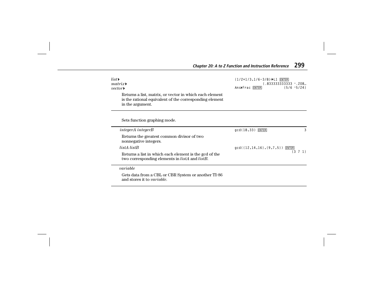 Func | Texas Instruments TI-86 User Manual | Page 311 / 431