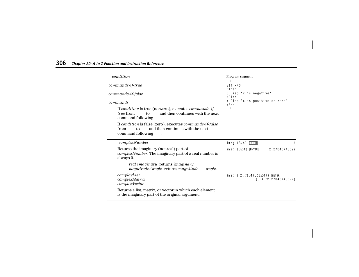 Imag | Texas Instruments TI-86 User Manual | Page 318 / 431