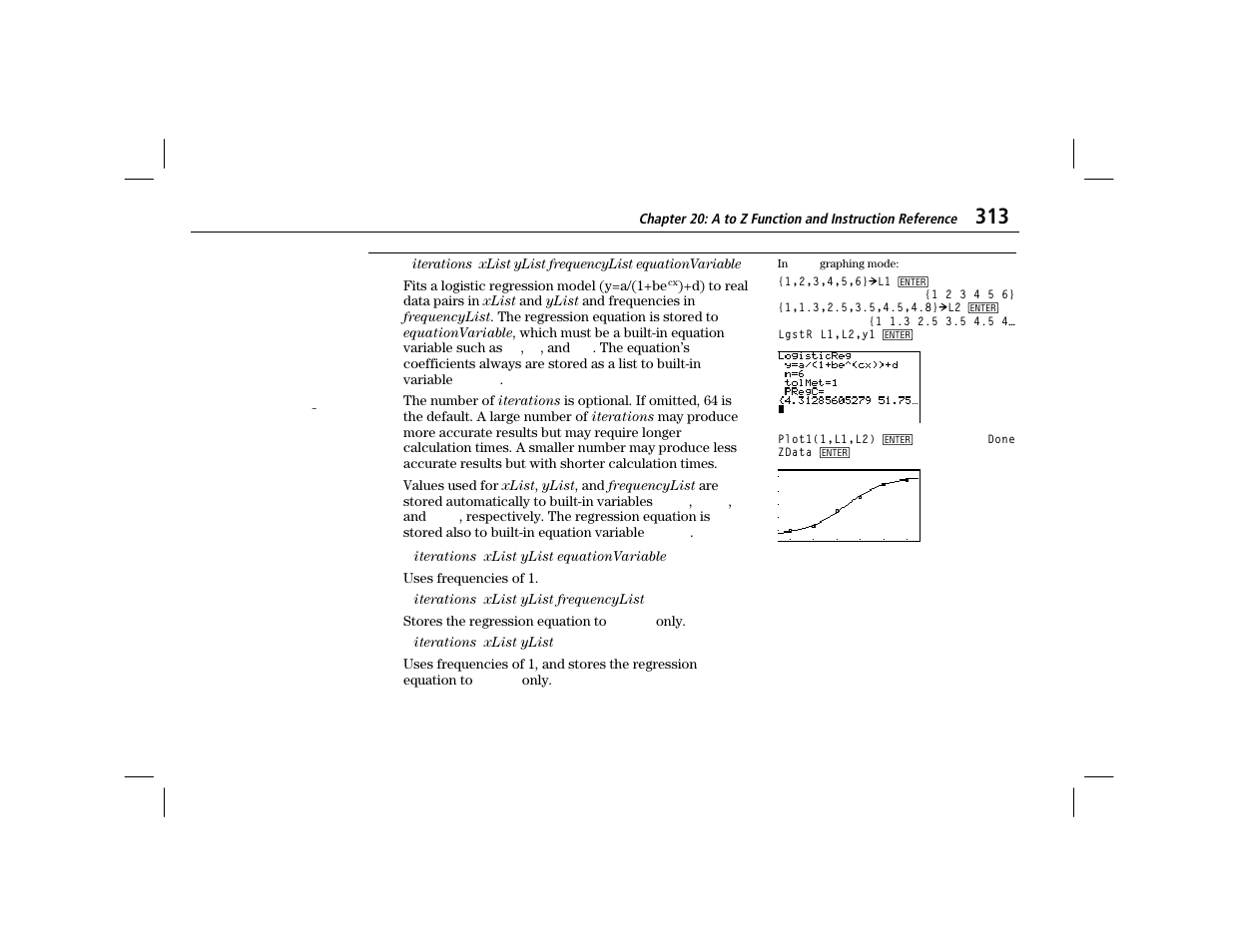 Lgstr | Texas Instruments TI-86 User Manual | Page 325 / 431