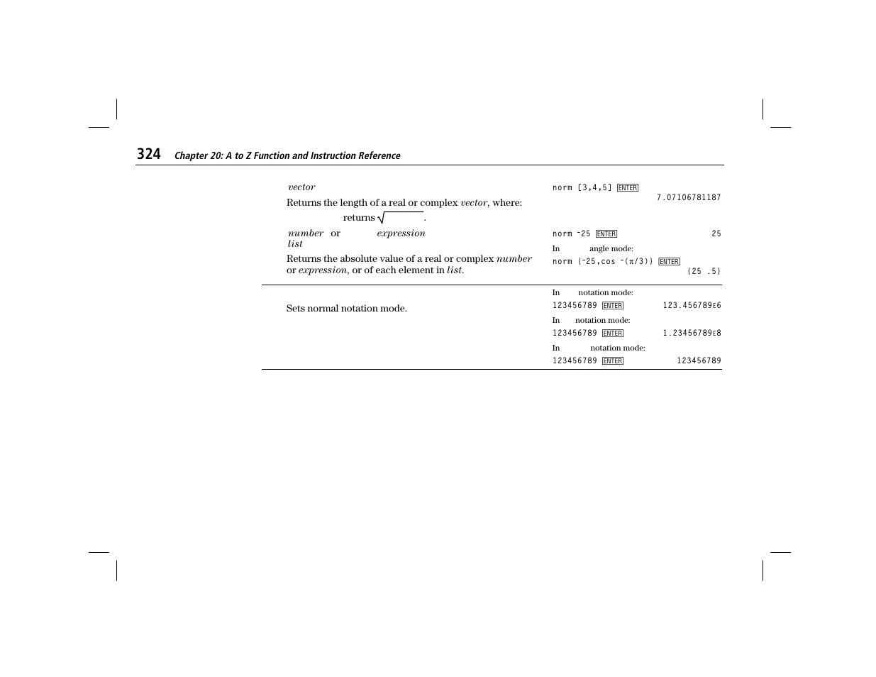 Normal | Texas Instruments TI-86 User Manual | Page 336 / 431