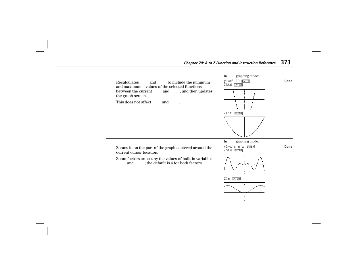 Zfit | Texas Instruments TI-86 User Manual | Page 385 / 431