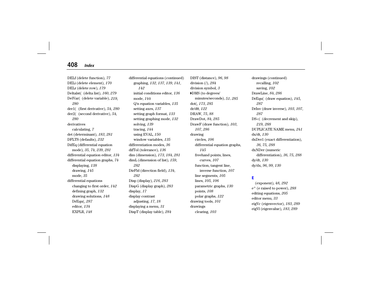 Texas Instruments TI-86 User Manual | Page 420 / 431