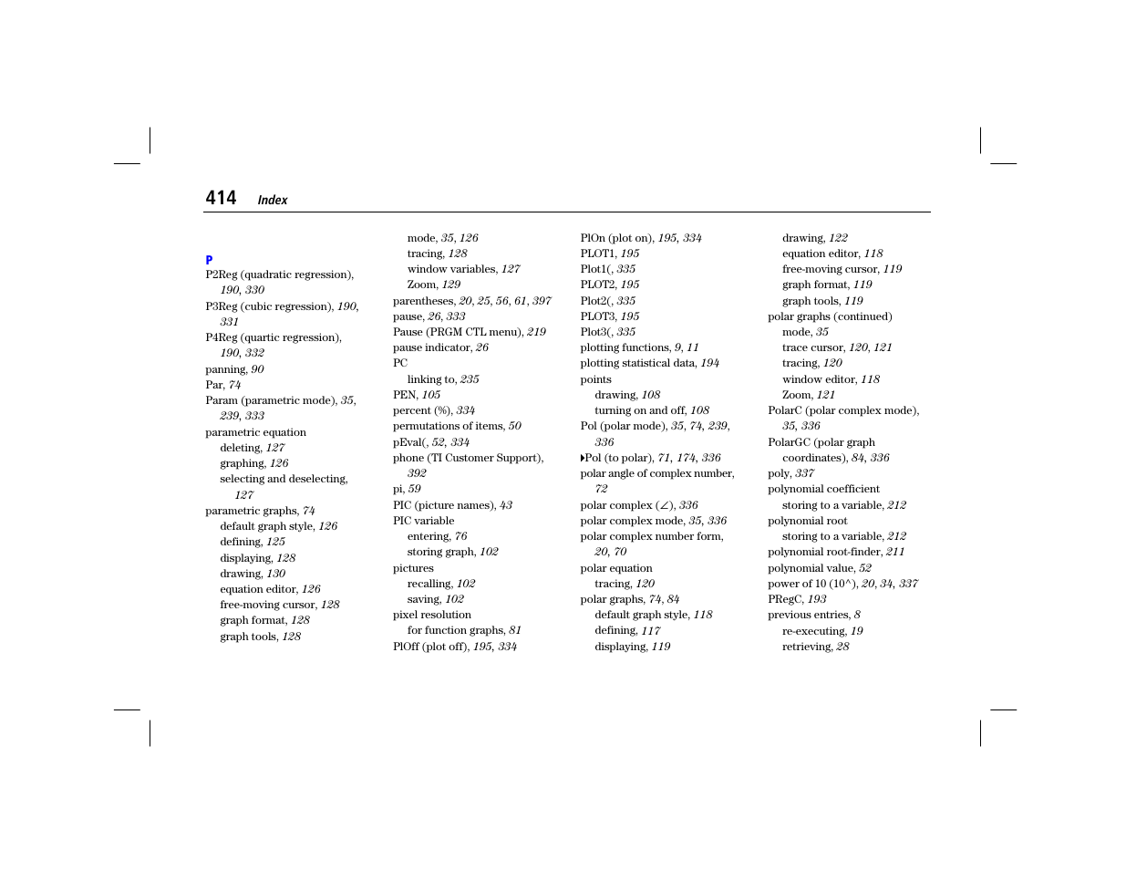 Texas Instruments TI-86 User Manual | Page 426 / 431