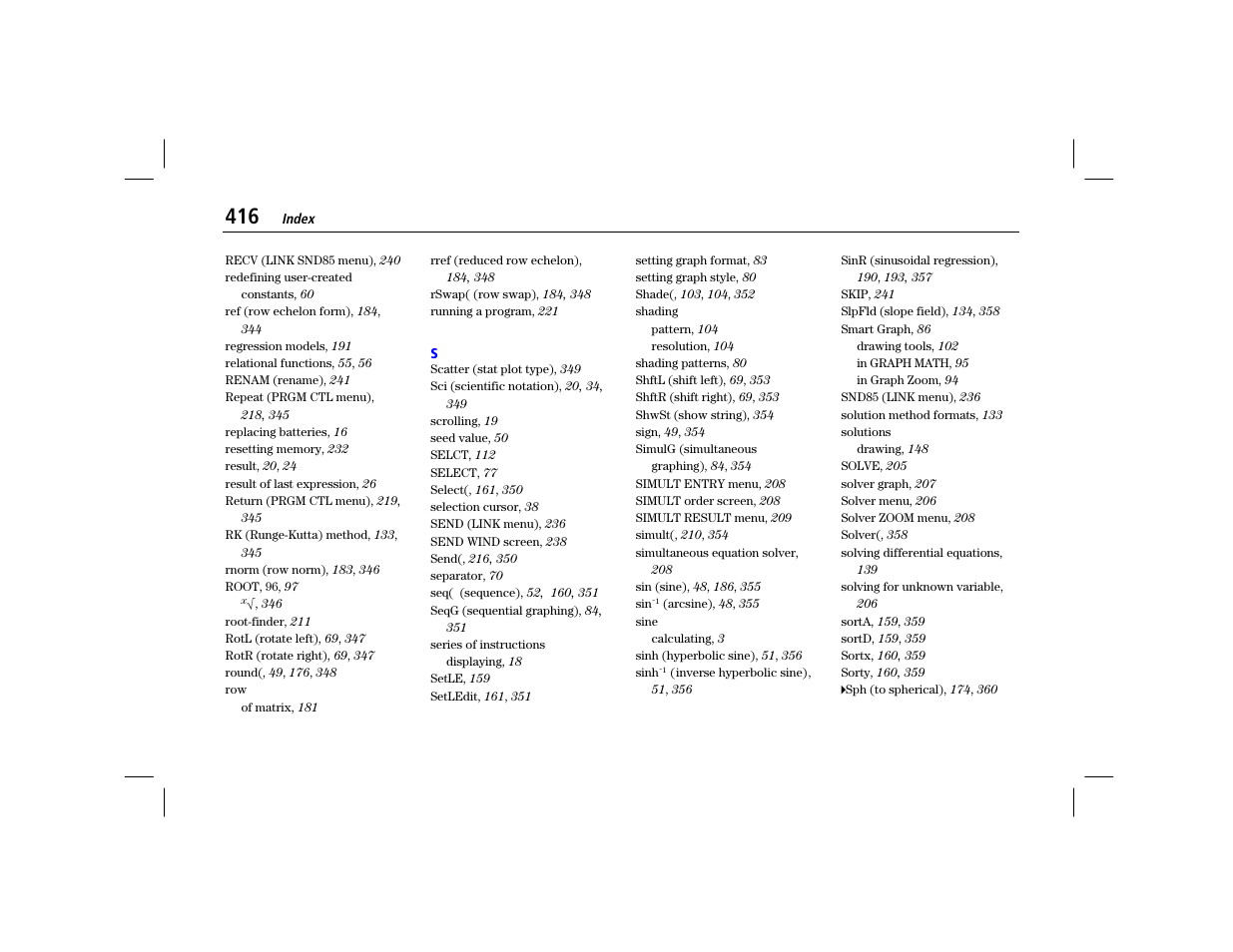 Texas Instruments TI-86 User Manual | Page 428 / 431