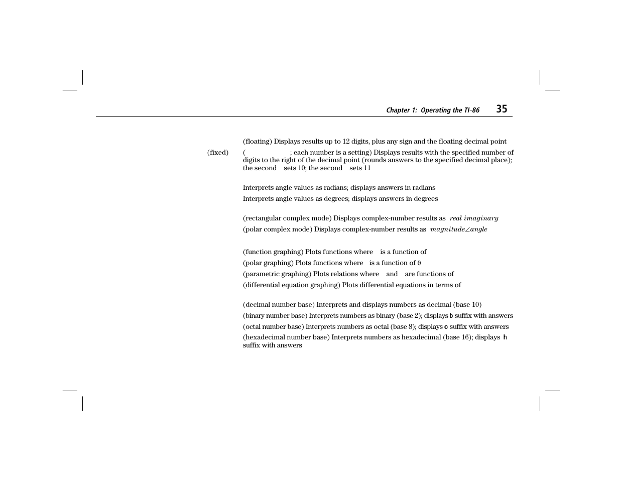 Texas Instruments TI-86 User Manual | Page 47 / 431