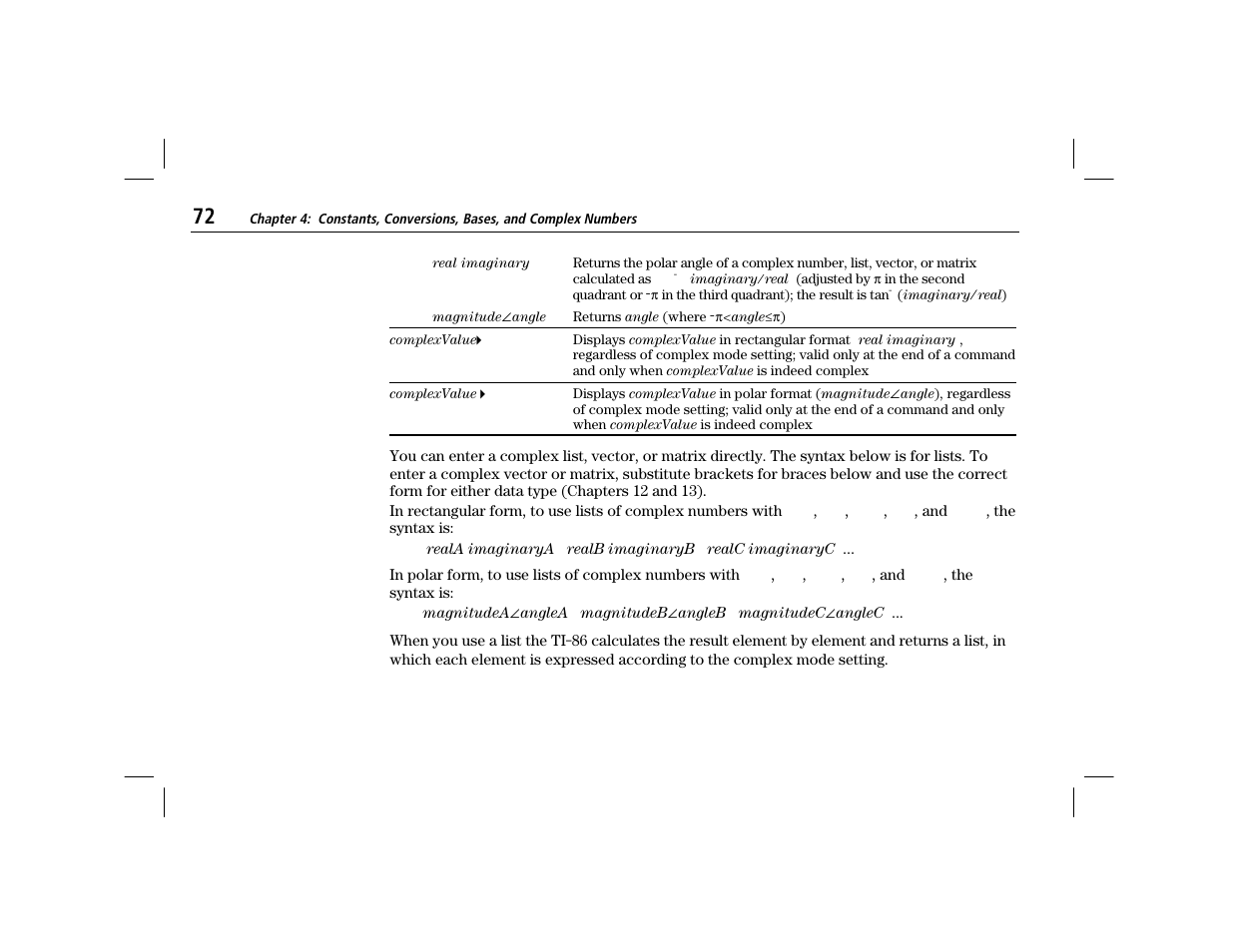 Texas Instruments TI-86 User Manual | Page 84 / 431