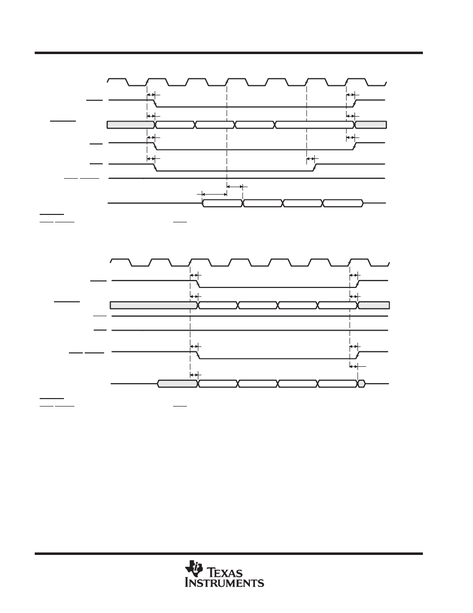 Adv ance informa tion, Expansion bus synchronous fifo timing (continued) | Texas Instruments TMS320C6202 User Manual | Page 46 / 74