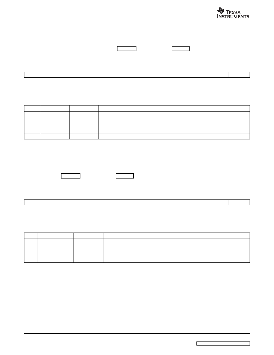 9 receive address map size 1 register (rams1), 10 receive address map offset 1 register (ramo1), Rams1) | Descriptions, Section 3.9, Section 3.10 | Texas Instruments VLYNQ Port User Manual | Page 34 / 49