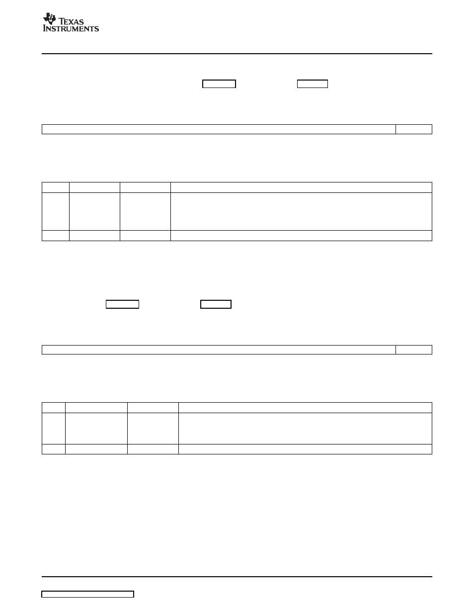 15 receive address map size 4 register (rams4), 16 receive address map offset 4 register (ramo4), Rams4) | Descriptions, Section 3.15, Section 3.16 | Texas Instruments VLYNQ Port User Manual | Page 37 / 49