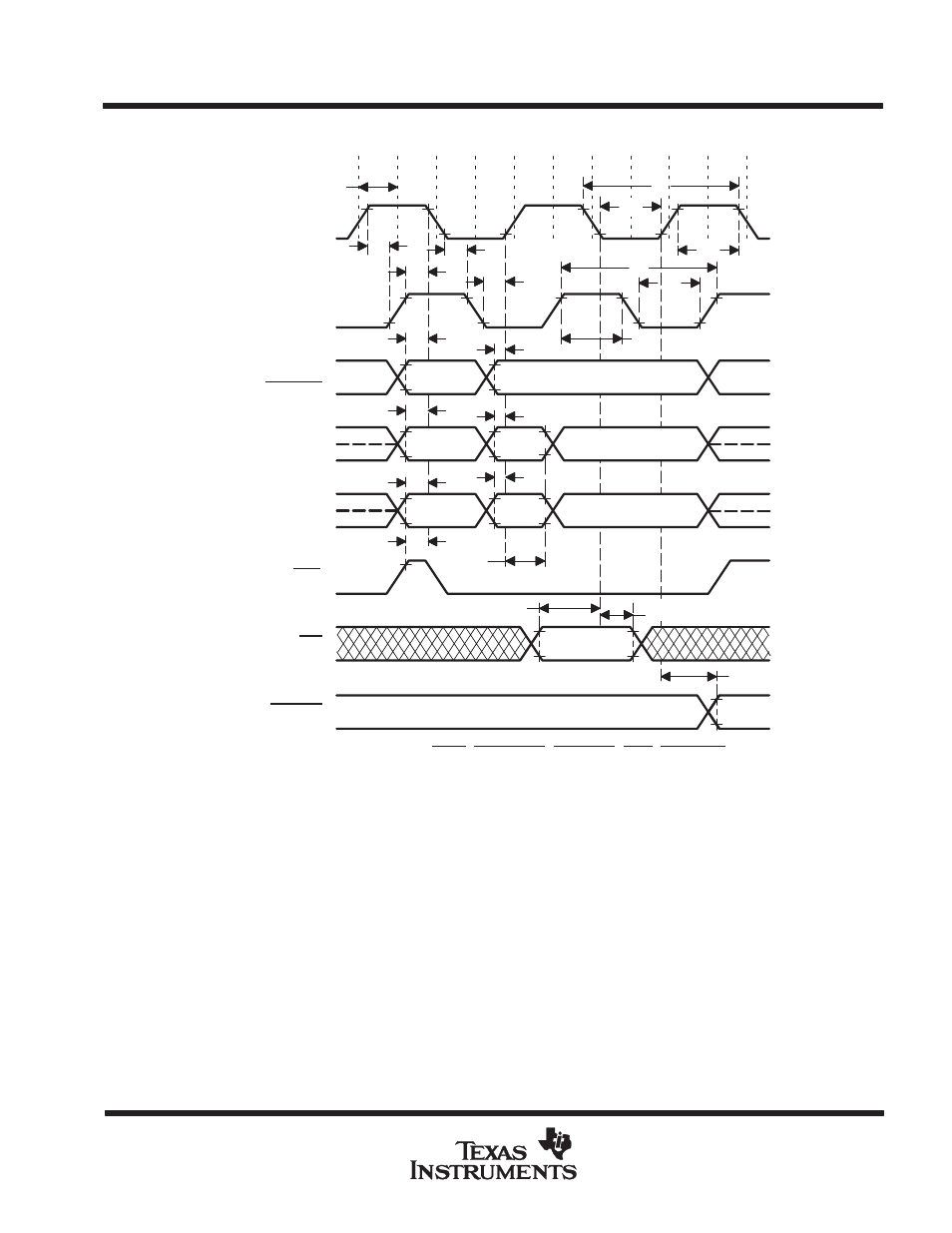 Parameter measurement information | Texas Instruments TMS380C26 User Manual | Page 37 / 92