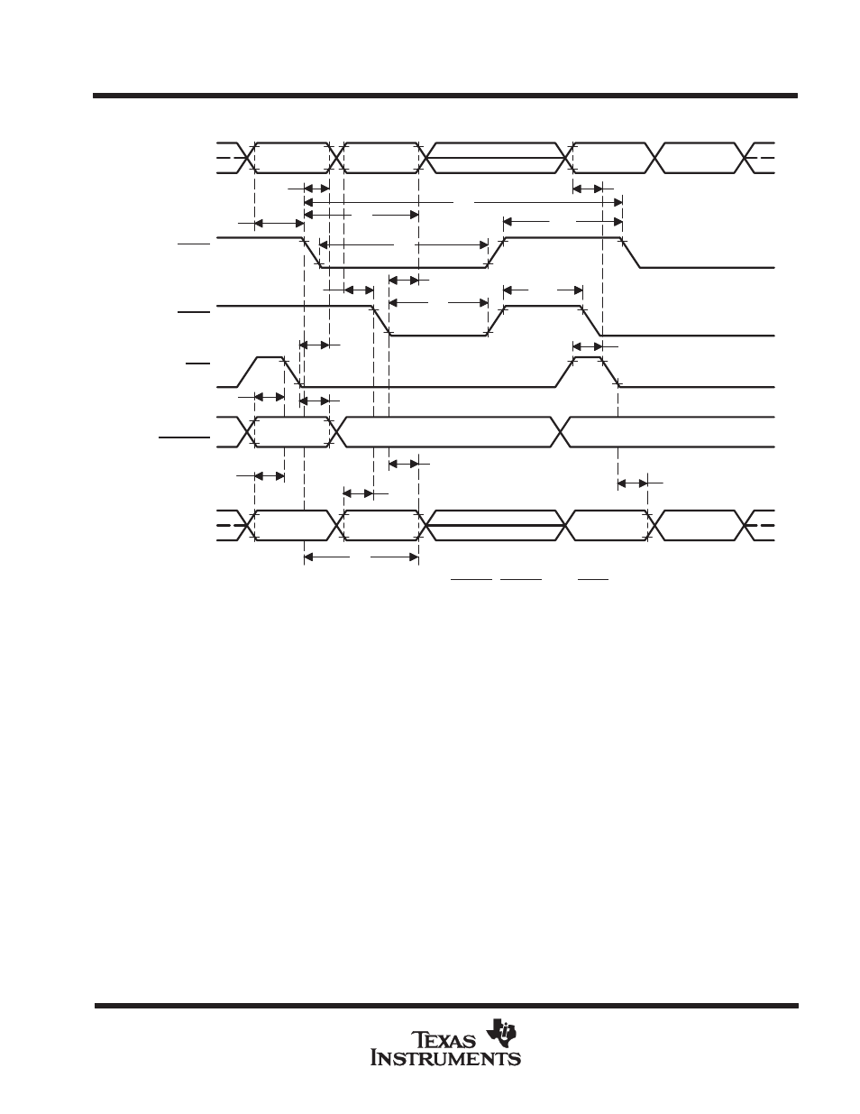Parameter measurement information | Texas Instruments TMS380C26 User Manual | Page 39 / 92