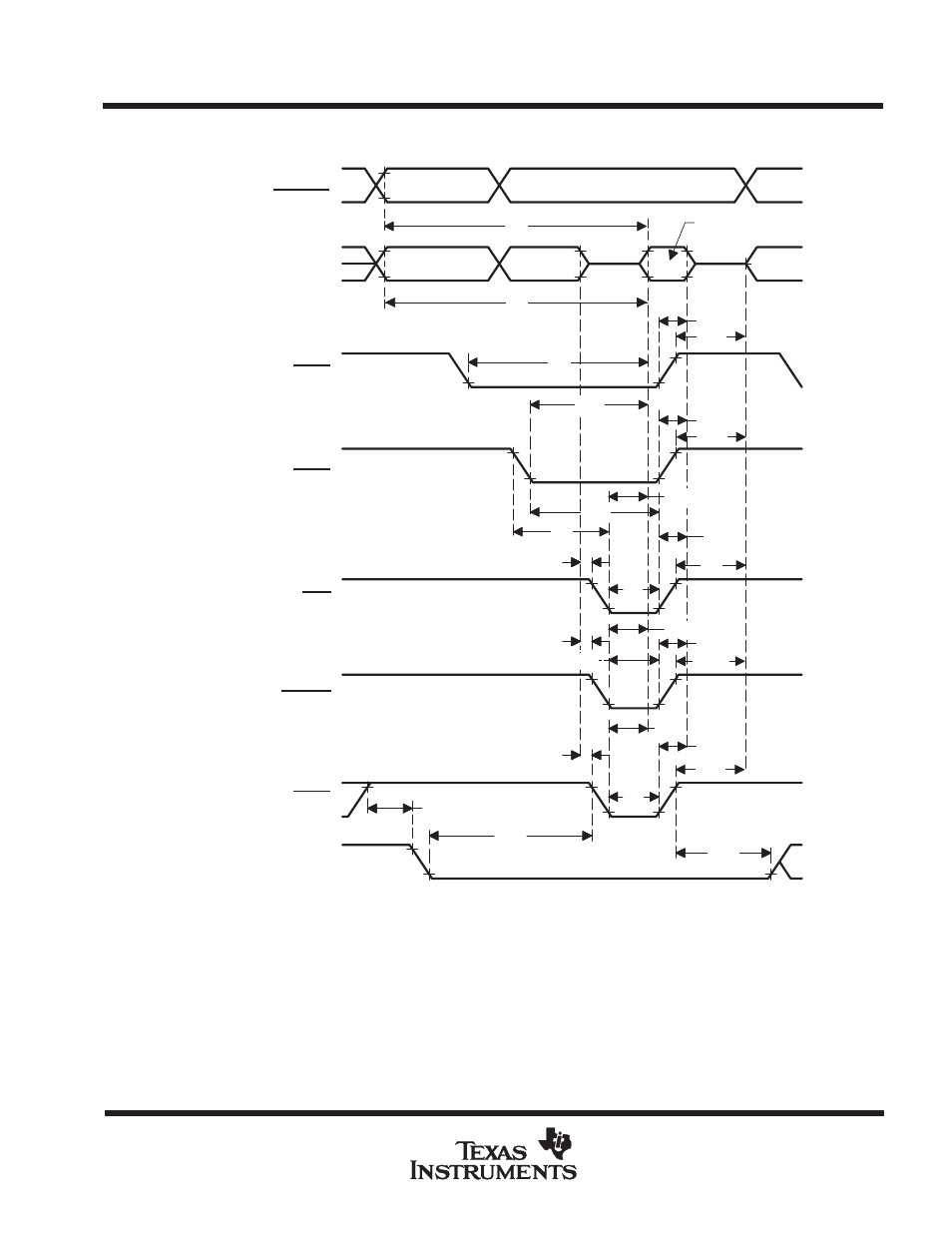 Parameter measurement information | Texas Instruments TMS380C26 User Manual | Page 41 / 92