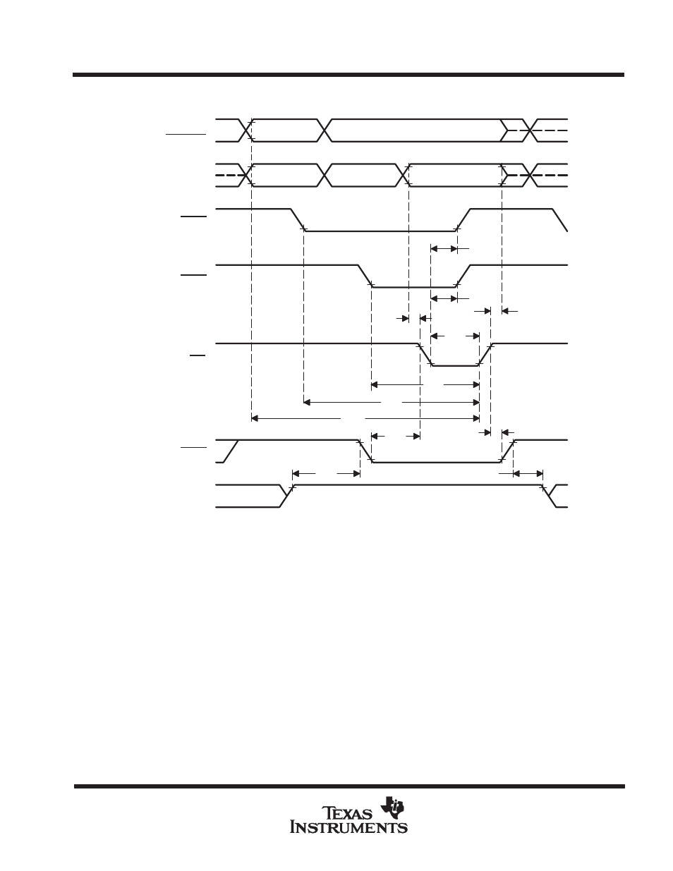 Parameter measurement information | Texas Instruments TMS380C26 User Manual | Page 43 / 92