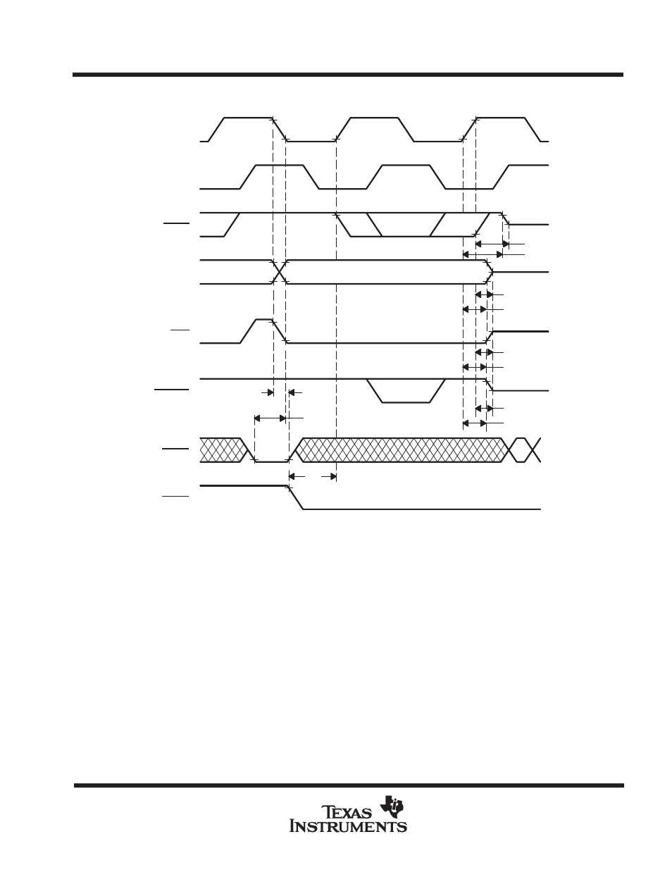 Parameter measurement information | Texas Instruments TMS380C26 User Manual | Page 45 / 92