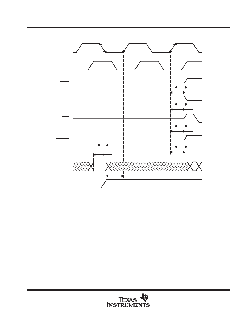 Parameter measurement information | Texas Instruments TMS380C26 User Manual | Page 48 / 92