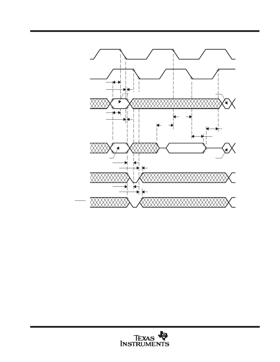 Parameter measurement information | Texas Instruments TMS380C26 User Manual | Page 50 / 92