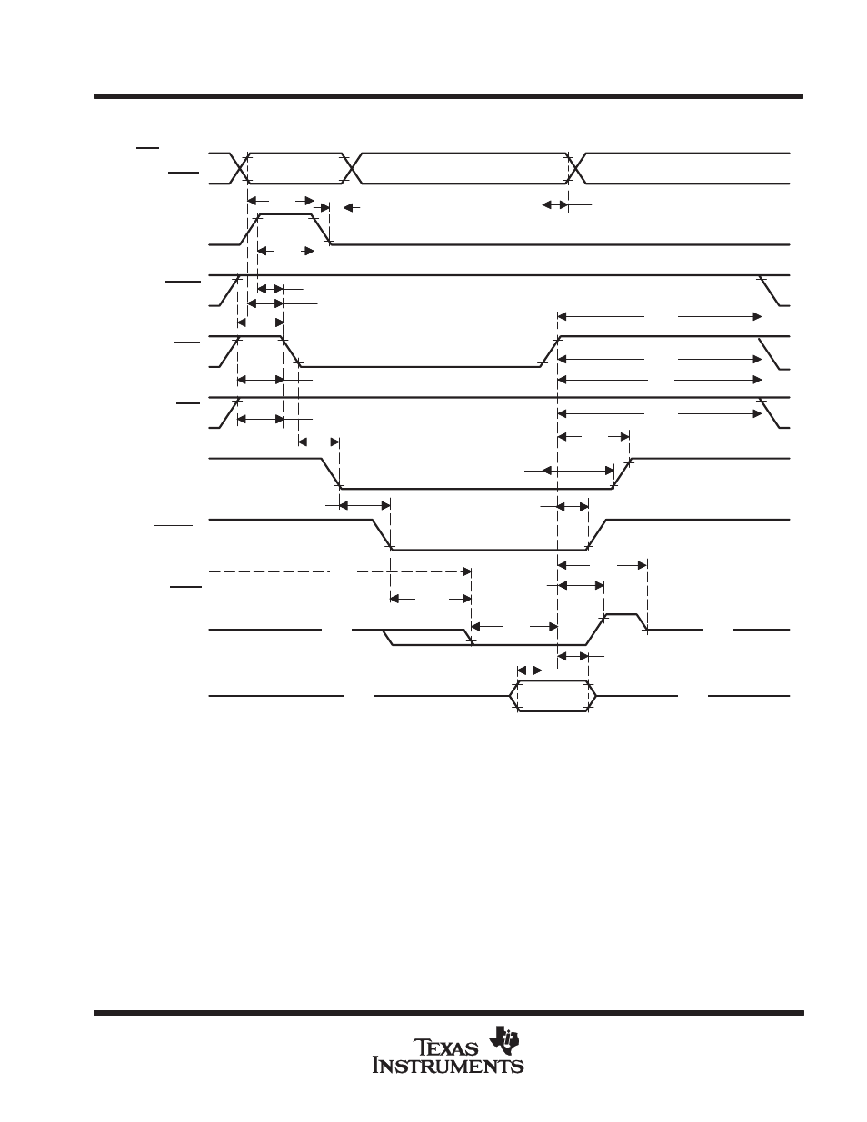 Parameter measurement information | Texas Instruments TMS380C26 User Manual | Page 64 / 92