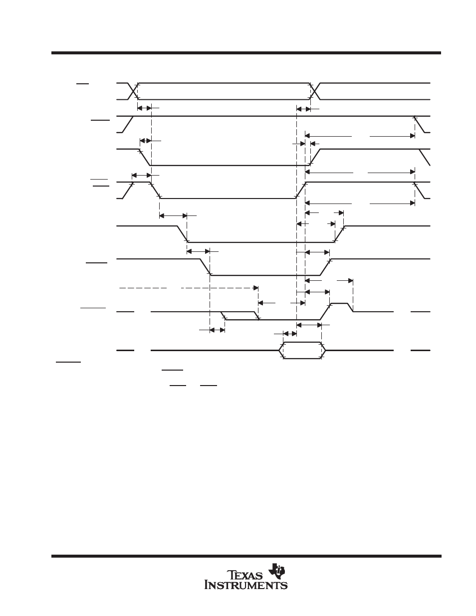 Parameter measurement information | Texas Instruments TMS380C26 User Manual | Page 78 / 92