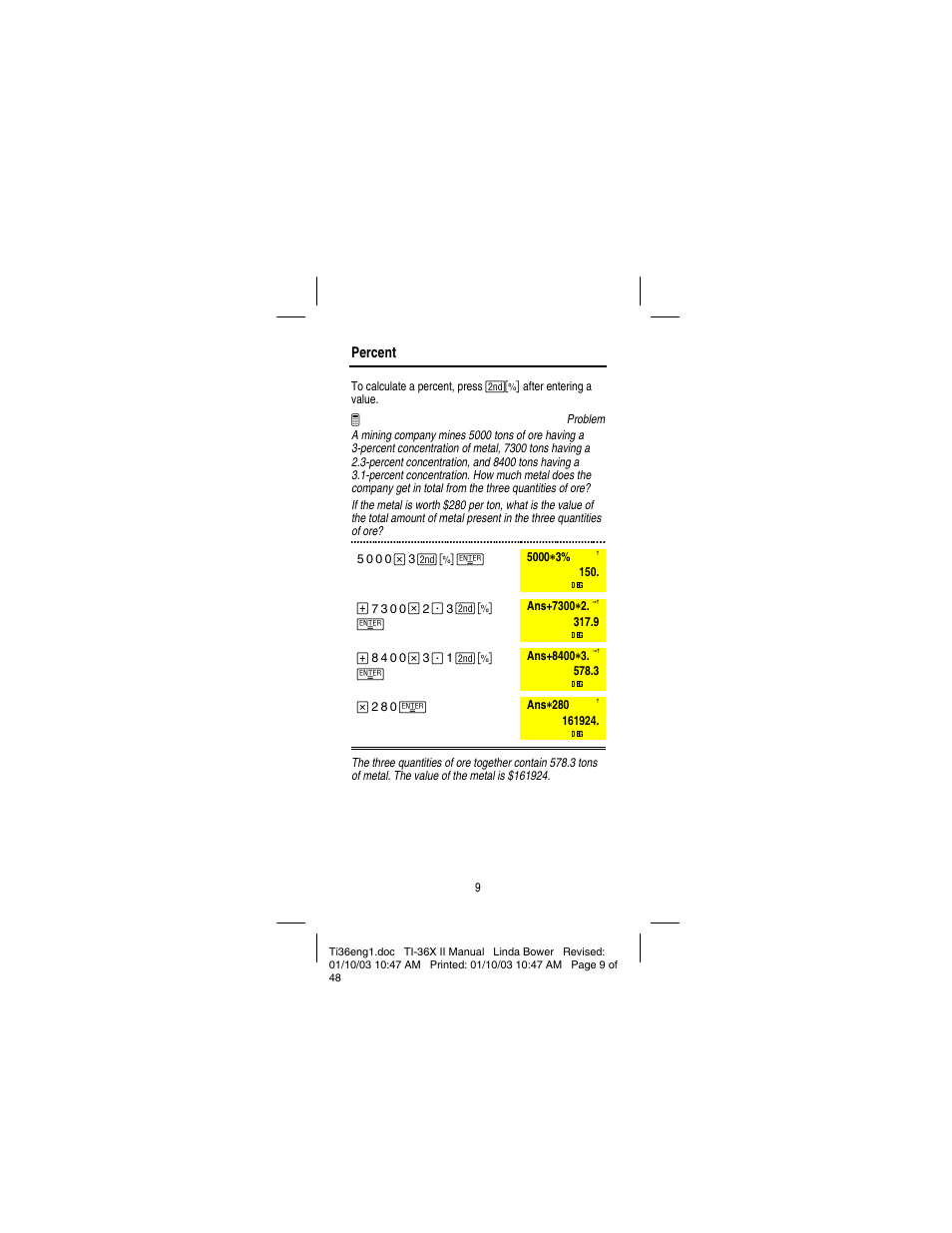 Texas Instruments solar TI-36X User Manual | Page 11 / 48