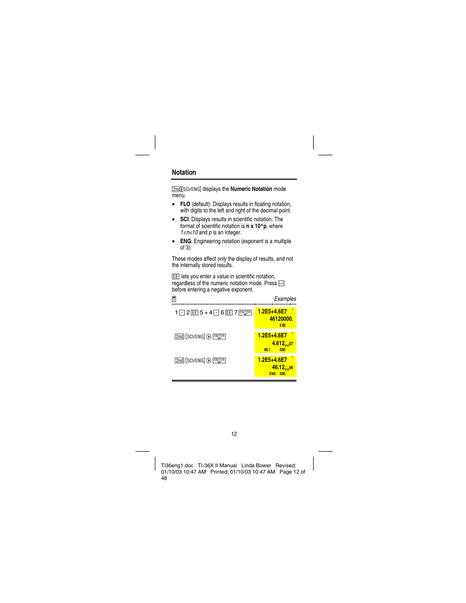 Texas Instruments solar TI-36X User Manual | Page 14 / 48
