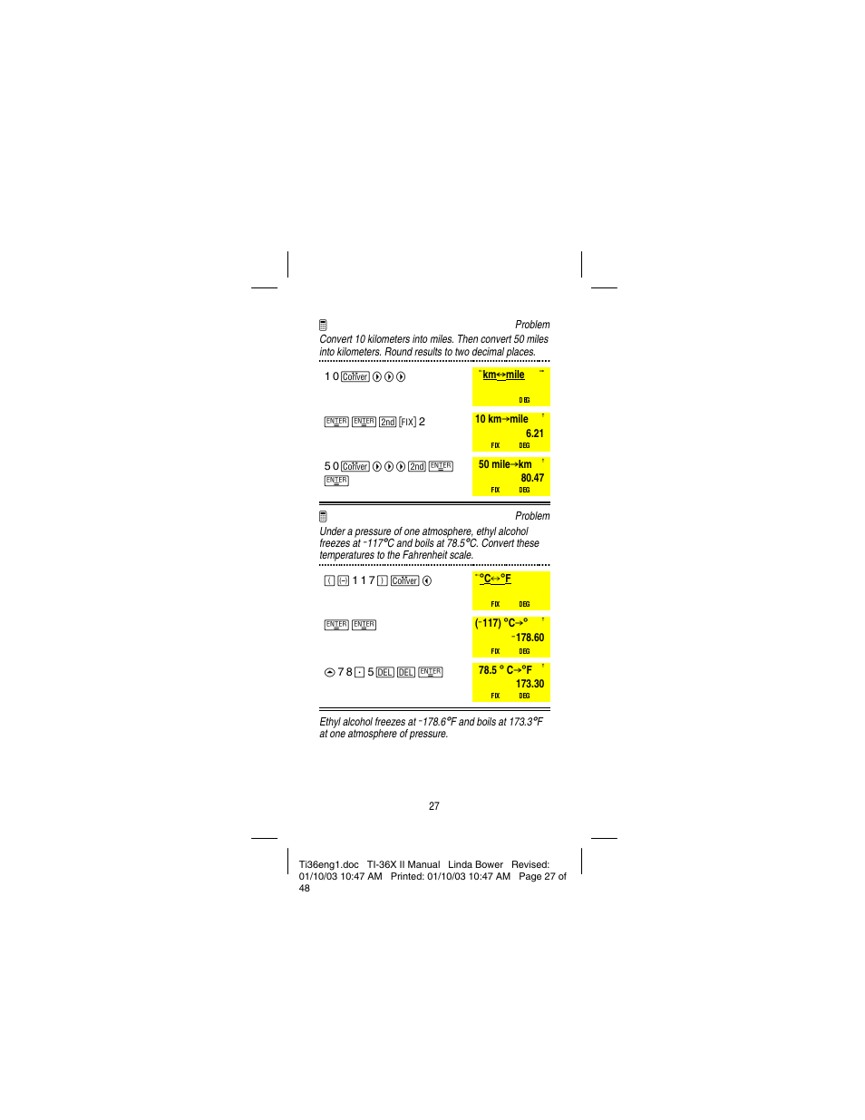 Texas Instruments solar TI-36X User Manual | Page 29 / 48