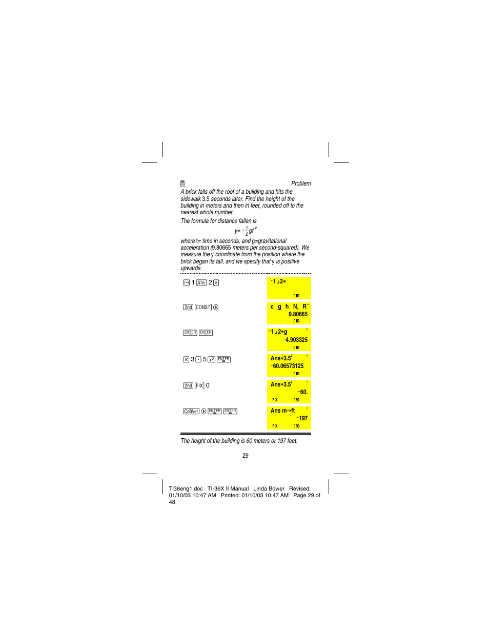 Texas Instruments solar TI-36X User Manual | Page 31 / 48