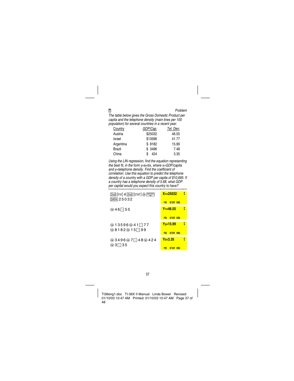 Texas Instruments solar TI-36X User Manual | Page 39 / 48