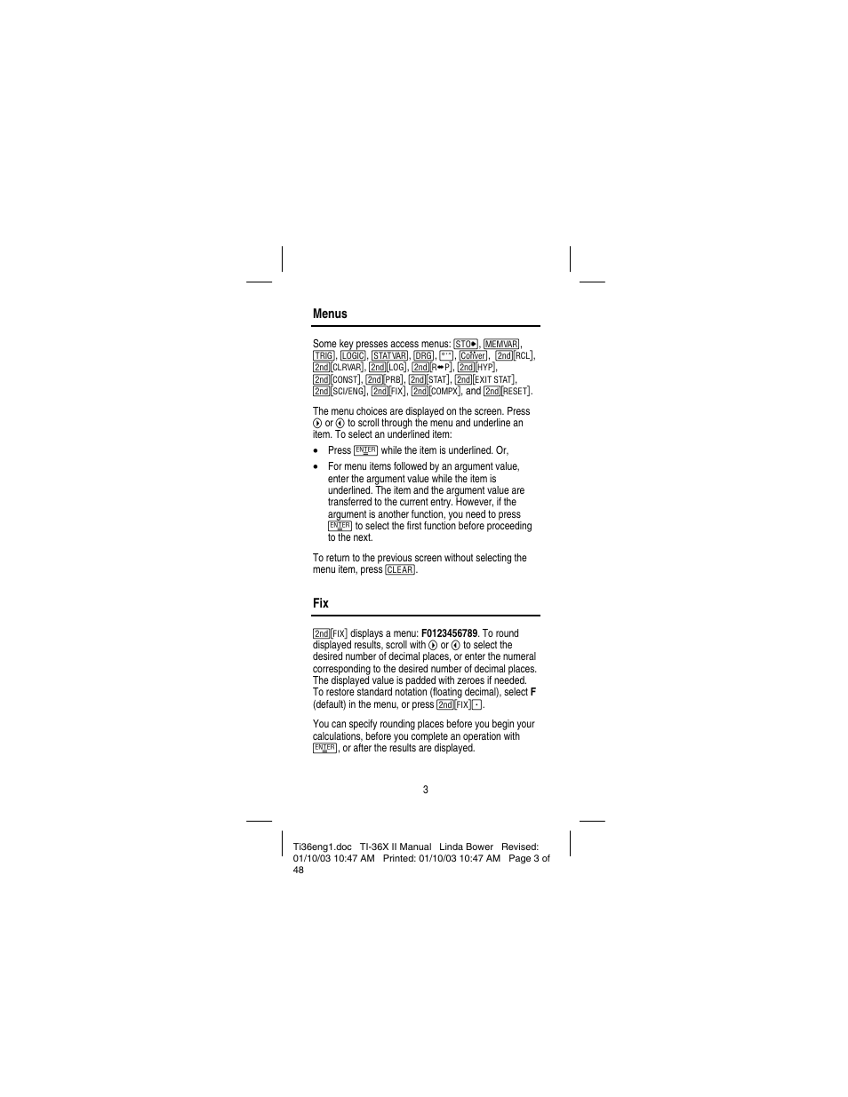 Texas Instruments solar TI-36X User Manual | Page 5 / 48