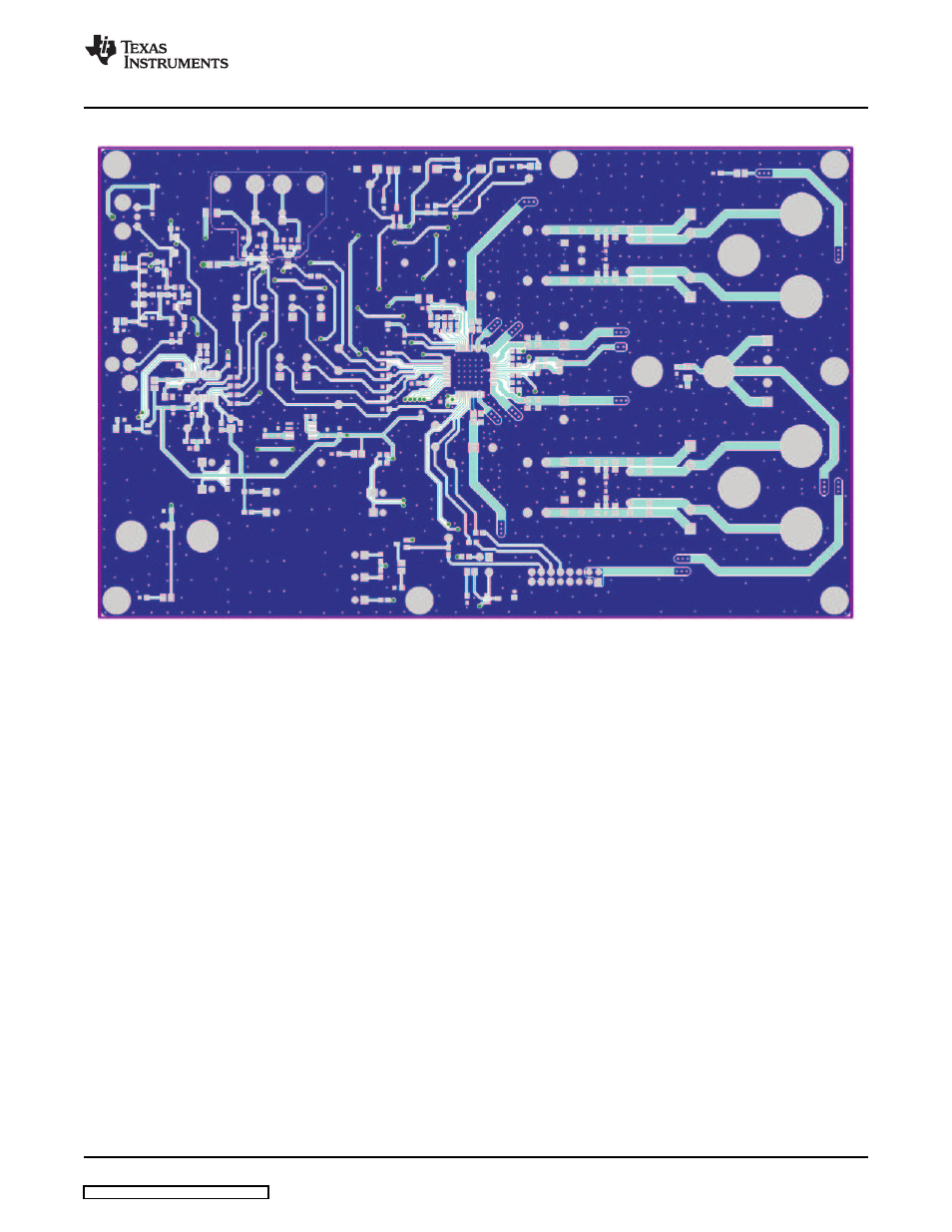 2 tas5704evm board layout, top layer view, Layer | Texas Instruments TA5704EVM User Manual | Page 15 / 27