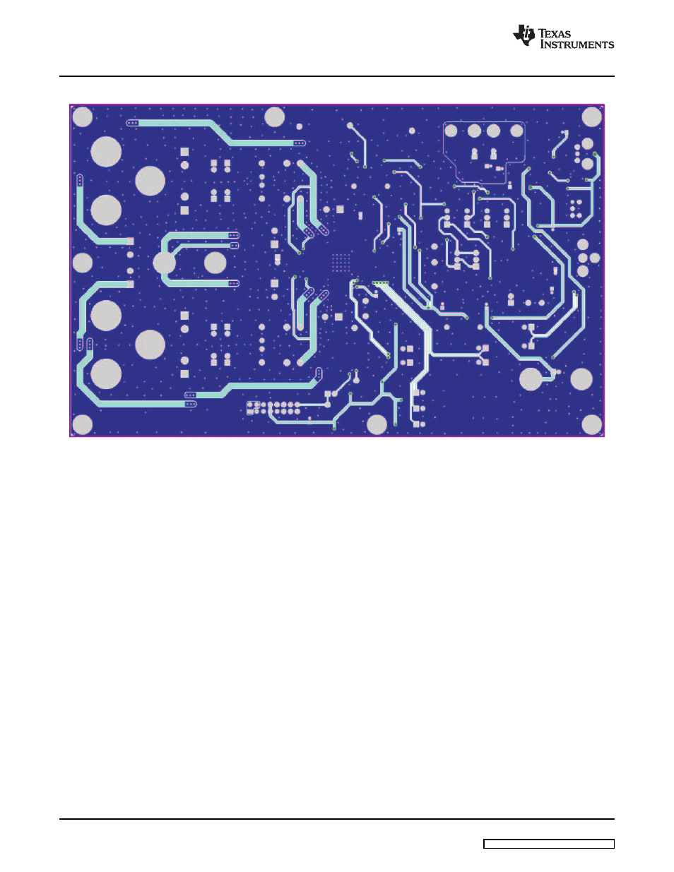 3 tas5704evm board layout, bottom layer view, Layer | Texas Instruments TA5704EVM User Manual | Page 16 / 27