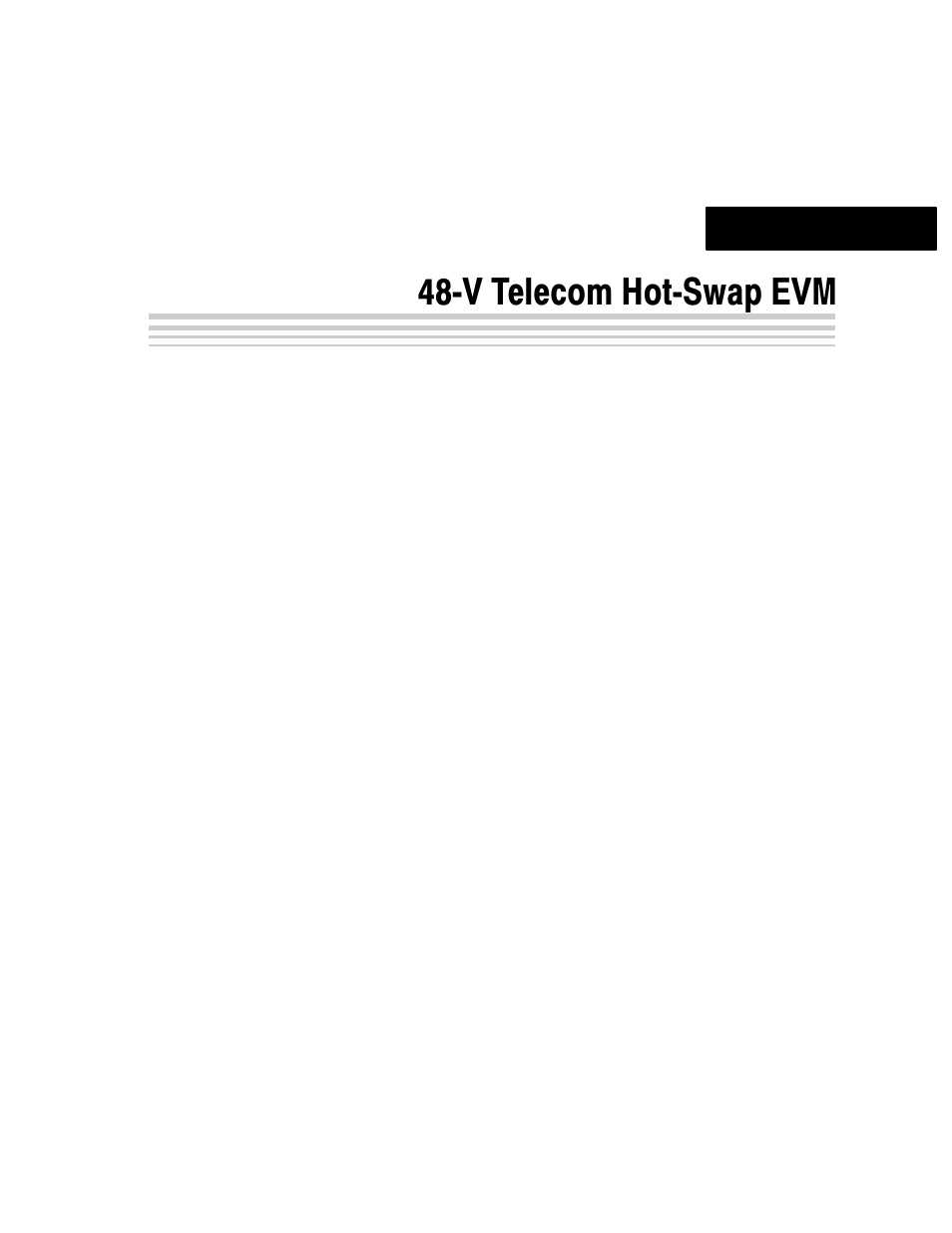 48ćv telecom hotćswap evm, Chapter 2 | Texas Instruments TPS2330 User Manual | Page 9 / 22