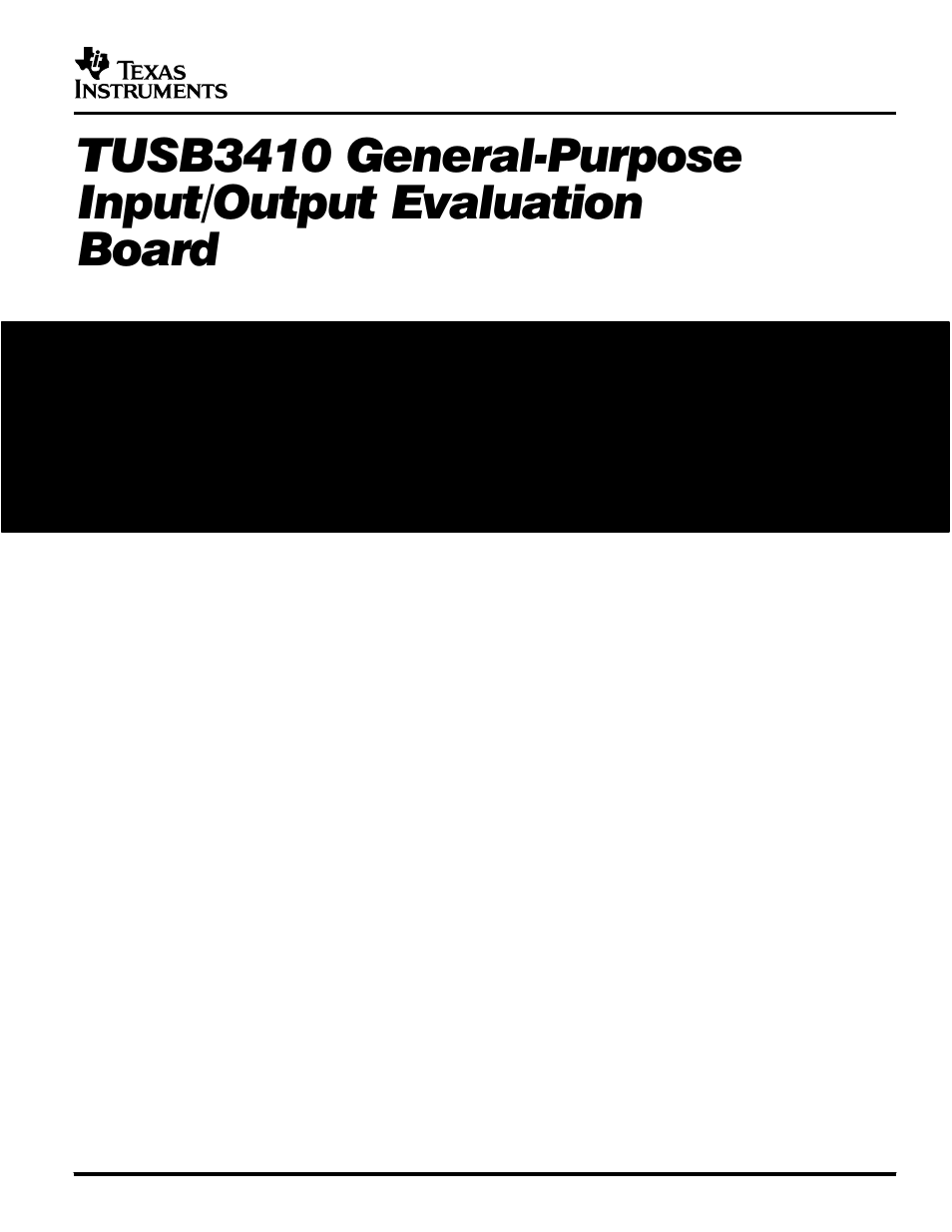 Texas Instruments TUSB3410 User Manual | 23 pages