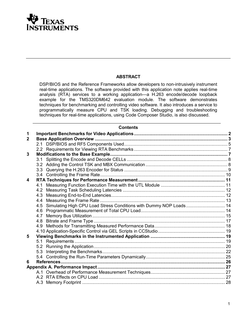 Texas Instruments SPRAA56 User Manual | 29 pages