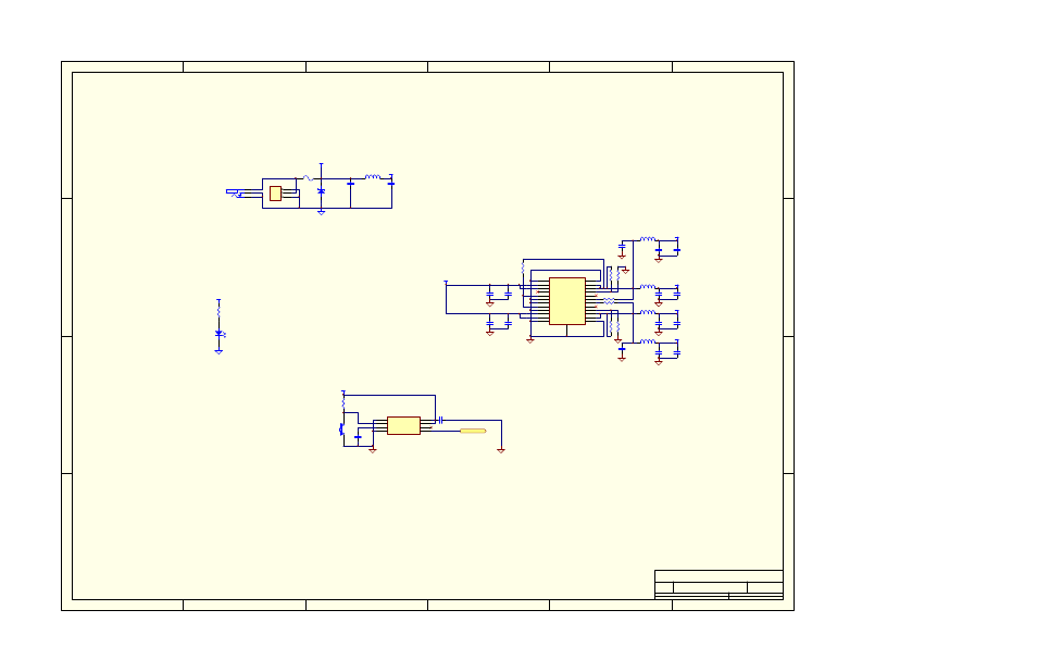 Tvp5160 power supply, Power on led (+5v), Reset on power up | 5v, 3.0a dc input | Texas Instruments TVP5146EVM User Manual | Page 49 / 56