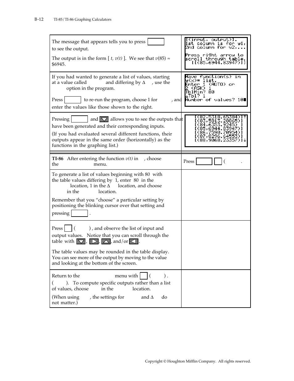 Texas Instruments TI-85 User Manual | Page 12 / 29