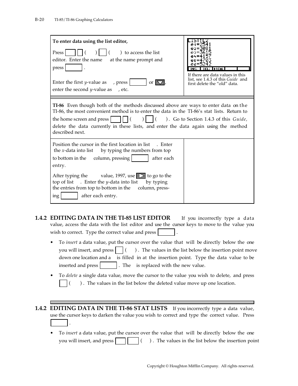 Texas Instruments TI-85 User Manual | Page 20 / 29